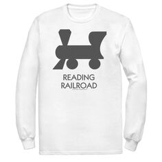 Мужская футболка «Монополия» для чтения «Железная дорога» Licensed Character