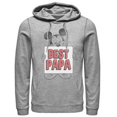Мужская толстовка с капюшоном Disney Mickey Mouse Best Papa Licensed Character