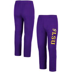 Мужские флисовые брюки Colosseum Purple LSU Tigers