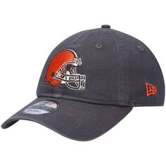 Мужская регулируемая шапка New Era Graphite Cleveland Browns Icon Core Classic 2.0 9TWENTY