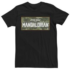 Мужская футболка с камуфляжным логотипом Star Wars the Mandalorian Mando