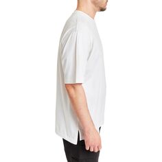 Мужская хлопковая футболка Smith&apos;s Workwear с удлиненным хвостом и круглым вырезом