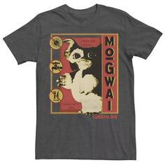 Мужская футболка с плакатом Gremlins Mogwai Three Rules Licensed Character