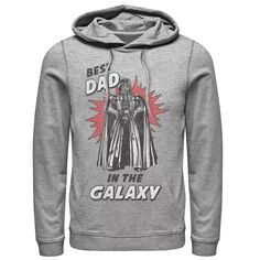 Мужская винтажная толстовка с капюшоном Вейдера «Лучший папа в галактике», посвященная Дню отца «Звездные войны» Star Wars