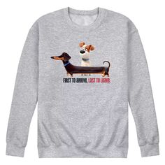 Мужской флисовый пуловер с графическим рисунком Secret Life Pets Arriv Licensed Character