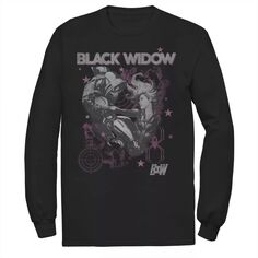 Мужская футболка с плакатом Marvel Black Widow