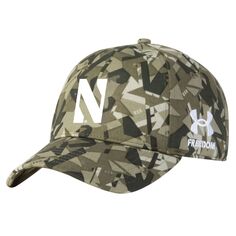 Мужская регулируемая шапка Under Armour Camo Northwestern Wildcats Freedom Collection