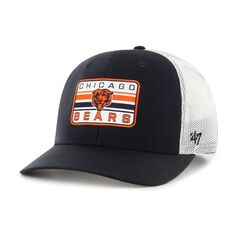 Мужская регулируемая кепка дальнобойщика &apos;47 темно-синего/белого цвета Chicago Bears Drifter