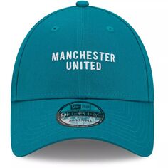 Мужская сезонная регулируемая кепка New Era бирюзового цвета Manchester United 9FORTY