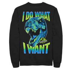 Мужской свитшот Jurassic Park T-Rex I Do What I Want Licensed Character