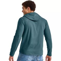 Мужской трикотажный пуловер с капюшоном Hanes Originals Tri-Blend
