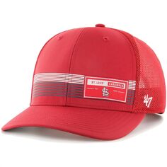 Мужская красная регулируемая шляпа с дальномером brrr Trucker &apos;47 St. Louis Cardinals
