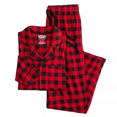 Мужские пижамные комплекты Jammies For Your Families Notch Top &amp; Bottoms от Cuddl Duds