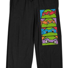 Мужские брюки для сна с черепашками-ниндзя Turtle Faces Licensed Character