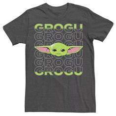Мужская футболка с надписью Star Wars: The Mandalorian Grogu