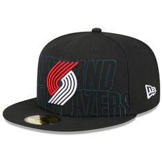 Мужская кепка New Era Black Portland Trail Blazers 2023 NBA Draft 59FIFTY