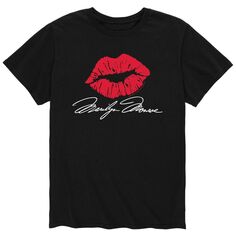 Мужская футболка Kiss с губной помадой Мэрилин Монро Licensed Character