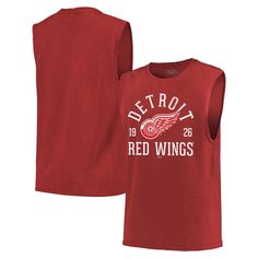 Мужская майка Majestic Threads Red Detroit Red Wings Softhand Muscle Tank