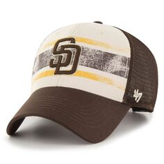Мужская регулируемая кепка кремового/коричневого цвета &apos;47 San Diego Padres Breakout MVP Trucker