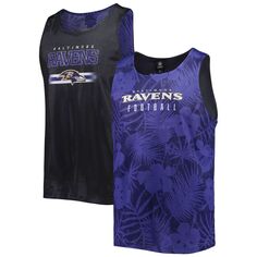 Мужская двусторонняя сетчатая майка FOCO Purple Baltimore Ravens с цветочным принтом