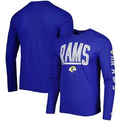 Мужская футболка с длинным рукавом New Era Royal Los Angeles Rams Joint Authentic Home Stadium