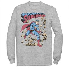 Мужская винтажная футболка с плакатом DC Comics Superman Smash Rocks