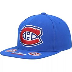 Мужская кепка Mitchell &amp; Ness Blue Montreal Canadiens Vintage Hat Trick Snapback Hat