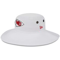 Мужская панамская панамская панама New Era White Kansas City Chiefs 2023, тренировочный лагерь НФЛ