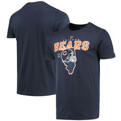 Мужская темно-синяя футболка New Era Chicago Bears Local Pack