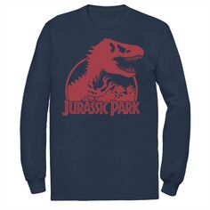 Мужская классическая футболка с логотипом в виде скелета тиранозавра «Парк Юрского периода» Licensed Character