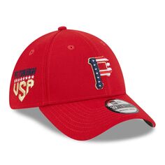 Мужская кепка New Era Red Pittsburgh Pirates 4 июля 39THIRTY Flex Fit, 2023 г.