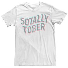 Мужская футболка Sotally Tober с волнистой надписью Licensed Character