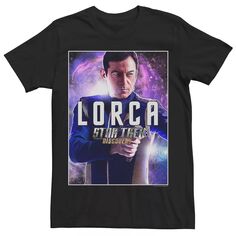 Мужская футболка с плакатом Star Trek Discovery Lorca Galaxy Licensed Character