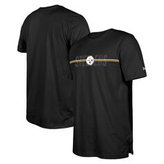 Мужская черная футболка New Era Pittsburgh Steelers 2023 Training Camp NFL