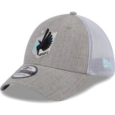 Мужская кепка New Era Heather Grey/White Minnesota United FC 39THIRTY Trucker Flex Hat