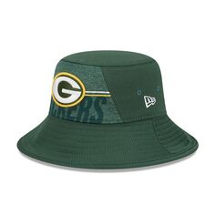 Мужская эластичная панама New Era Green Green Bay Packers 2023, тренировочный лагерь НФЛ