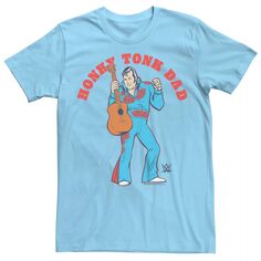 Мужская футболка с рисунком в стиле ретро WWE The Honky Tonk Man Dad Licensed Character