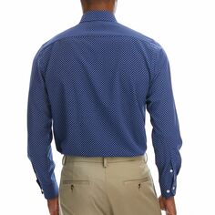Мужская классическая рубашка без морщин Haggar Slim-Fit Smart Wash