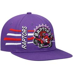 Мужская фиолетовая мужская кепка Mitchell &amp; Ness Toronto Raptors из твердой древесины, классическая ретро-шляпа Bolt Deadstock Snapback