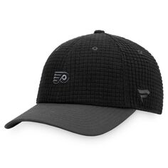 Мужская регулируемая бейсболка Snapback черного цвета с логотипом Fanatics Philadelphia Flyers Authentic Pro Black Ice