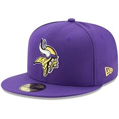 Мужская приталенная кепка New Era Purple Minnesota Vikings Omaha 59FIFTY