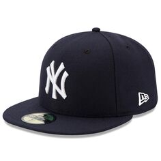 Мужская бейсболка New Era Navy New York Yankees Game Authentic Collection On-Field 59FIFTY.