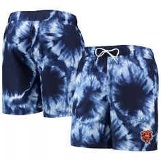 Мужские темно-синие шорты для плавания G-III Sports by Carl Banks Chicago Bears Splash Volley