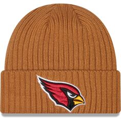 Мужская классическая вязаная шапка New Era Arizona Cardinals Core с манжетами