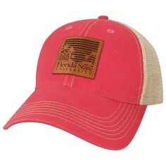 Мужская лига, студенческая одежда, розовая регулируемая шляпа семинолов штата Флорида, пляжный клуб Palms Trucker Snapback