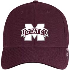 Мужская кепка adidas Maroon Mississippi State Bulldogs 2021 Sideline Coaches AEROREADY Flex Hat