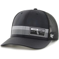 Мужская регулируемая кепка с дальномером brrr Trucker &apos;47 Black Chicago White Sox