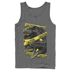 Мужская майка Jurassic World Dinosaur Caution Splatter Licensed Character