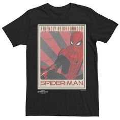 Мужская футболка с плакатом «Человек-паук Marvel No Way Home Friendly» Licensed Character