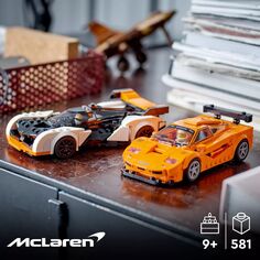 Набор игрушек Lego Speed ​​Champions McLaren Solus GT и McLaren F1 LM 76918 (581 деталь) LEGO